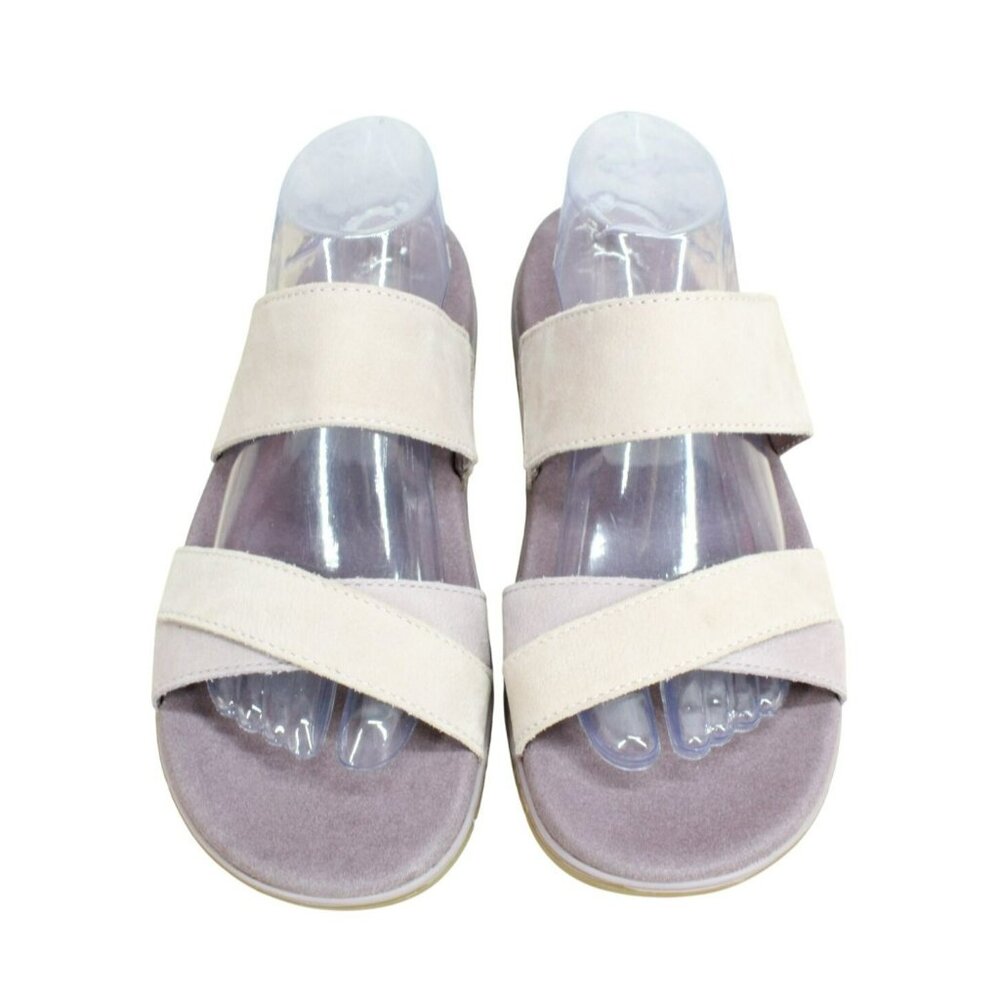 LL Bean Go-Anywhere Purple Leather Slip-On Comfort Strap Sandals Size 10 M - Picture 5 of 9